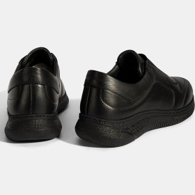 Resim Desa Kadın Siyah Lastikli Deri Spor Ayakkabı 