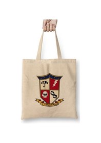 Resim Toyaso Umbrella Academy Logo Beyaz Bez Çanta Uzun Saplı Alışveriş Çantası Plaj Çantası Beyaz 