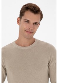 Resim U.S. Polo Assn. Erkek Comfort Fit Bisiklet Yaka Taş Melanj Basic Kazak 50313679-VR225 