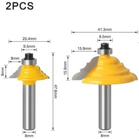 Resim Reedark Ahşap İşleme Taşlama Bıçağı, 8mm Saplı, Gövde Kapı Çizgileri, Zarf Desenleri, Ahşap Oymacılık, Mutfak Dolapları, Ahşap Tahta 2 Adet Set 