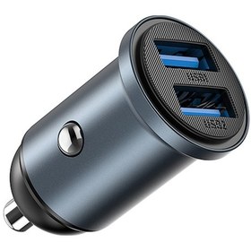 Resim Wiwu Wi-cc031 Nano Lite Serisi Dual Usb-a Hızlı Şarj Özellikli Araç Şarj Aleti Pd 12w Gri 