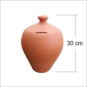 Resim M3 Decorium Kırılmadan Açılmayan Kırmak İçin Kırılmalık Kulplu Gerçek Çömlek Kumbara Define Kumbarası Testi 