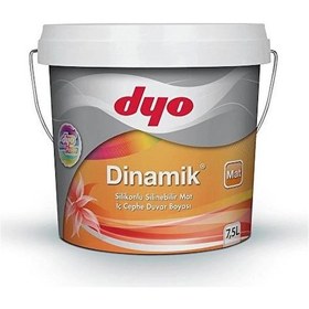 Resim Dyo 7,5lt Dinamik Mat Silikonlu Silinebilir İç Cephe Duvar Boyası 7568 7,5l 