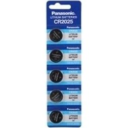 Resim Panasonic CR2025 3V Lityum Para Düğme Pil 5'li Blister 