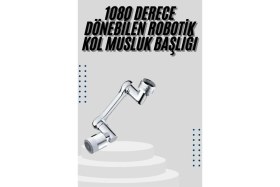 Resim TKÇ Mutfak Musluk Başlığı 1080 Derece Dönebilir Oynar Başlıklı Musluk Aparatı 