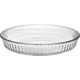 Resim Yuvarlak Borcam Tepsi 2950 Cc, Şık ve Dayanıklı, Mutfak Için Ideal 