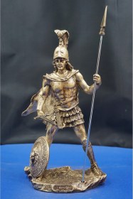 Resim Antik Yunan Mitolojisi Ares Heykel Biblo Savaş Tanrısını Yansıtan Dekoratif Aksesuar 27 Cm Altın 