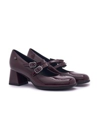 Resim Bordeaux Naplack Topuklu/ Stiletto Kadın 205307ds Donna Serena 5307ds Naplack Bordeaux Naplack 