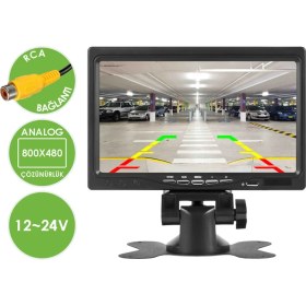 Resim Obus EV-M500E Ecoview Çift Video Girişli Güneşlikli Analog 7 Inch Araç Monitörü 