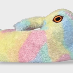 Resim Liger Tavşan Model Şişme Peluş Çocuk Panduf PUDRA - MAVİ 