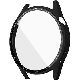 Resim Novstrap Huawei Watch Gt3 46mm İle Uyumlu Ekran Koruyucu Temperli Cam Ve Kasa Koruyucu Sert Pc 