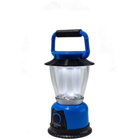 Resim Lamba Kamp Lambası Güneş Enerjili Şarjlı Pilli Usb Çıkışlı Mavi - Siyah 