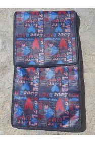 Resim İstoç Türk Su Geçirmez Kumaş Büyük Boy Pazar Arabası Çantası H=55-38x25cm 