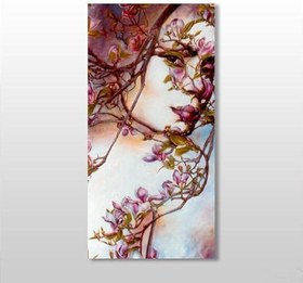 Resim Ağaç Ve Kadın Kanvas Tablo 120x180cm 