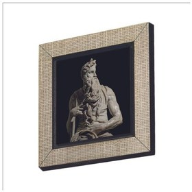Resim Musa'nın Hükmü Heykeli Heykeltıraş: Michelangelo Baskılı Mdf Magnet 7x7 342 