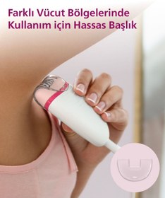 Resim Philips BRE255/05 Kablolu Epilatör,Bacak İçin Kullanım,Işık Özellikli,3 Ek Parçalı,2 Hız Ayarı 