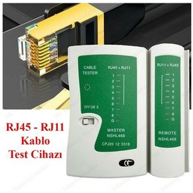 Resim Rj45 Rj11 Cat5/6 Adsl Telefon Network Kablo Test Cihazı 