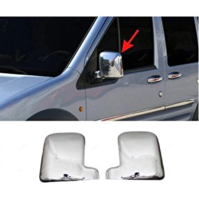 Resim Ueskrom Ford Connect Abs Plastik Krom Kaplama Ayna Kapağı Takımı 2 Prç 2002-2009 Arası 
