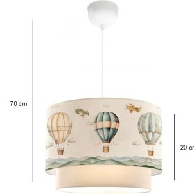 Resim Homing Sıcak Hava Balon Görselli Çocuk Odası Sarkıt 241678 