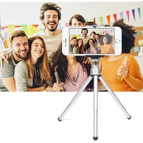 Resim Mini Alüminyum Cep Telefonu Tutucu Stand Tripod 