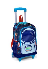 Resim Coral High Kids Saks Mavi Astronot Desenli Çekçekli 2'li Çanta Seti Set0223924 