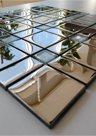 Resim MozaiKristaL Mutfak Tezgah Arası Ve Iç Dekorasyon Için 23x48x48mm Kristal Cam Seramik (1 KOLİ?=1M2 Fİ?YATİDİR) 