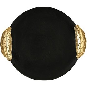 Resim Vitale Siyah Gold Dekoratif Tepsi 42 48 3 Cm Diğer 