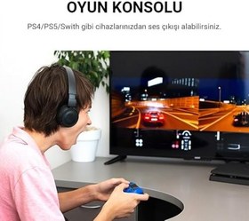 Resim VegGieg USB Harici Ses Kartı Adaptörü 3.5mm Kulaklık ve Mikrofon Girişli 