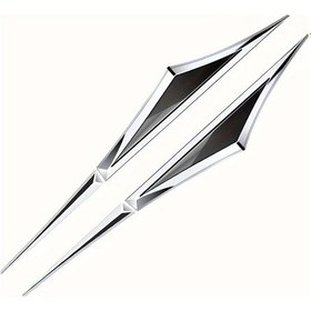 Resim Dashanshop Paslanmaz Çelik Universal Oto Folyo Yapışkanlı Çift Renkli Gümüş+siyah Jant Kapak Şeridi 