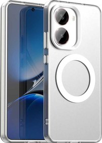 Resim Xiaomi Poco X7 Pro Candy Magsafe Pc Hibrit Tpu Telefon Kılıfı İçin Beyaz 