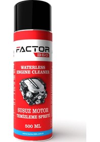 Resim Factor360 Otomobil Araç Susuz Motor Temizleme Aerosol 500 Ml 