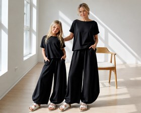 Resim Mona Black Rahat Şalvar Takım Kız Çocuk - 8 Yaş 