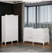 Resim Sude Beşik Yıldız 4 Dolap Beyaz 