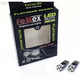 Resim Femex T10 3030 Chip 12Ledli Buz Mavi Turkuaz Led Ampul Aktif Canb 