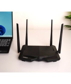 Resim Everest SG-V1200 AC1200 Dualband Wi-Fi Gigabit Vdsl2/adsl2 4*5dbi Antenli Kablosuz Modem Router (hem modem hem router, router sadece kablolu olarak bağlantı sağlayabilir) 