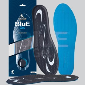 Resim Blue Gel BG192 | Yumuşak Masaj Noktalı, Memory Foam Ayakkabı Tabanı, Klasik Ayakkabılar İçin İç Tabanlık 