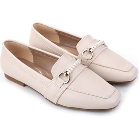 Resim Castle Black 35824 Günlük Kadın Babet Ayakkabı Bej 