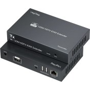 Resim Veggieg 4K 30Hz HDMI Kvm Extender 120 Metre CAT5E/6 HDMI Menzil Genişletici Uzatıcı 