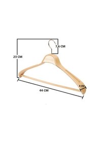Resim 10Adet Yüksek Kalite 44 CM Ahşap Askı Ceket Askısı Takım Elbise A Ahşap 