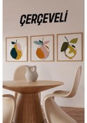 Resim Ahşap Çerçeveli Mdf Kare Tablo Seti Mutfak Için Setler 2 42 X 42 Çerçeveli Kr4051 