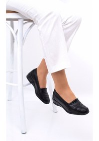 Resim Kadın Tam Ortopedik Günlük Rahat Anne Ayakkabısı Siyah 