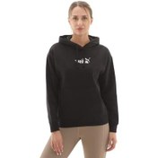 Resim Puma Ess Nature 2.0 Hoodie Kadın Sweatshirt Siyah 