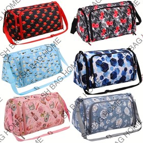 Resim ONBAGLST Büyük Kapasiteli İplik Saklama Çantası, Kancalar, Omuz Askıları ve Çoklu Cepler ile Dayanıklı Örgü Organizatörü, Tığ İşi Tutkunları ve Başlangıç Seviyesi İçin Taşınabilir El Sanatları Organizatörü - El Sanatçıları için İdeal Hediye, Dikiş Depolama 