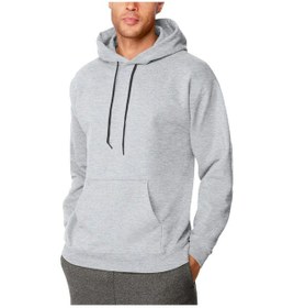Resim Barlashive Erkek 3 İplik Pamuklu Kapüşonlu Cepli Oversize Hoodie Sweatshirt - Gri Çok Renkli 