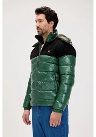 Resim Bad Bear Albert Koyu Yeşil Erkek Puffer Mont Siyah 