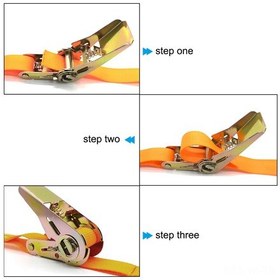 Resim Vkemall 4m Yük Bağlama Kayışları, 2 Adet Paket, Endüstriyel Nylon, 2200 Lbs Dayanıklı, Çelik Kanca, Kolay Serbest Bırakma Mekanizması 