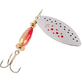 Resim Turna Levrek Alabalık Döner Olta Kaşık - Alp Long - Ladybug/gümüş - No:2/16gr 