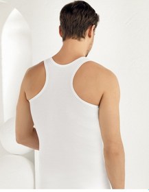 Resim 6'lı Paket Şahinler Pamuk Erkek Atlet ME030 Beyaz 