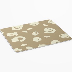 Resim PASTEL TABLO Bej Şekiller Kare Baskılı Mouse Pad-808 