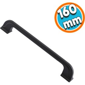 Resim Nzb Mobilya Mutfak Dolabı Çekmece Dolap Kapak Kulpu Kulbu Siyah 160 mm Metal Kulp 